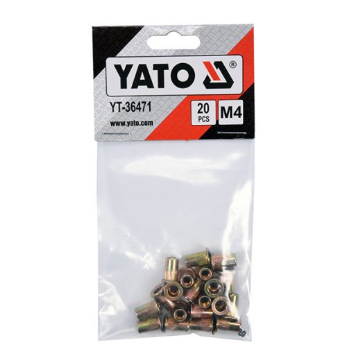 YATO YT-36471 Acél szegecsanya M4 (20 db/cs)