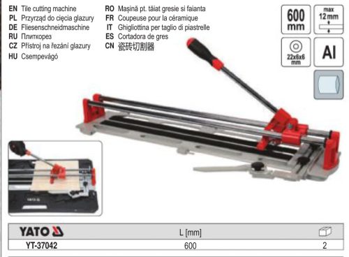 YATO YT-37042 Csempevágó 600 mm