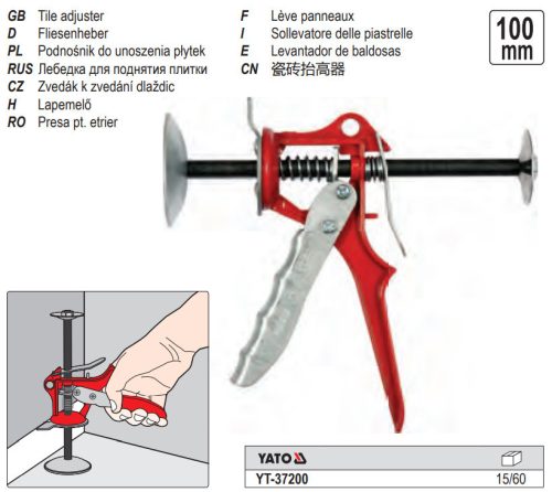 YATO YT-37200 Kézi csempe emelő 100 mm