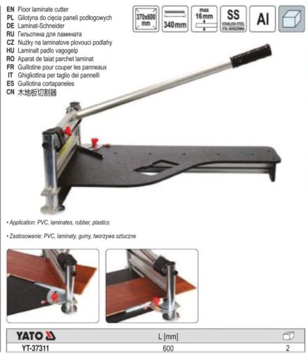 YATO YT-37311 Laminált padló vágó 340 x 16 mm