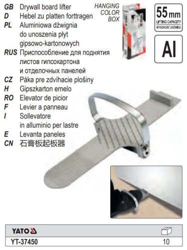 YATO YT-37450 Gipszkarton emelő