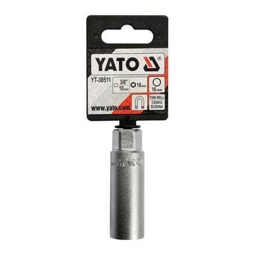 YATO YT-38511 Vékonyfalú gyertyakulcs 3/8 Col 16 mm
