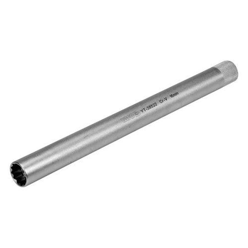 YATO YT-38522 Gyertyakulcs extra hosszú 3/8 Col 16 mm / 250 mm mágneses CrV