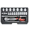 YATO YT-38561 Dugókulcs készlet 22 részes 3/8 Col 6-22 mm CrV