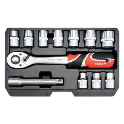 YATO YT-38671 Dugókulcs készlet 12 részes 1/2 Col 10-24 mm CrV