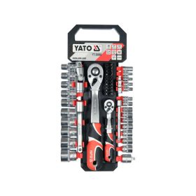   YATO YT-38680 Dugókulcs készlet 51 részes 1/2 Col, 1/4 Col CrV