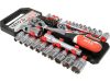 YATO YT-38680 Dugókulcs készlet 51 részes 1/2 Col, 1/4 Col CrV