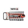 YATO YT-38681 Dugókulcs készlet 19 részes 1/2 Col 8-32 mm CrV