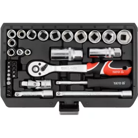 YATO YT-38700 Dugókulcs készlet 1/4 és 3/8 col 34 részes
