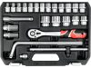 YATO YT-38741 Dugókulcs készlet 25 részes 1/2 Col 10-32 mm CrV