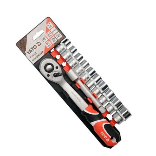 YATO YT-38821 Dugókulcs készlet 12 részes 1/2 Col 10-24 mm CrV