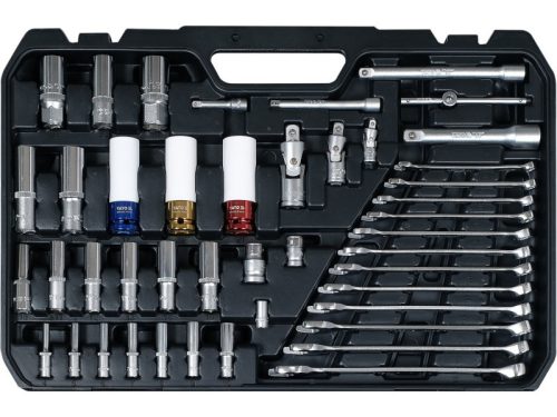 YATO YT-38850 Dugókulcs készlet 198 részes 1/4coll; 3/8coll; 1/2coll;