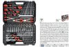YATO YT-38881 Szerszámkészlet 129 részes 1/4 Col, 3/8 Col, 1/2 Col CrV CrMo