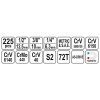YATO YT-38941 Szerszámkészlet 225 részes 1/4 Col, 3/8 Col, 1/2 Col CrV CrMo