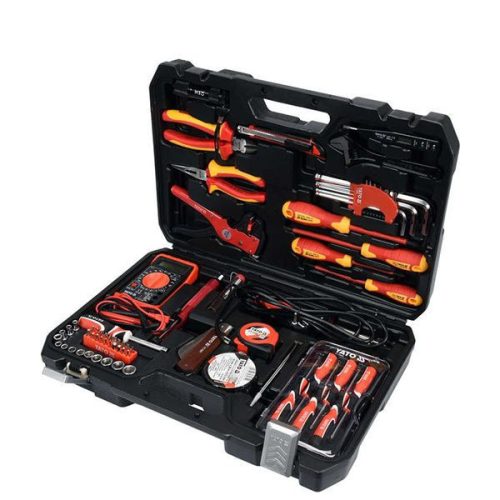 YATO YT-39009 Szigetelt szerszámkészlet villanyszerelőknek 68 részes 1/4 Col 1000 V CrV