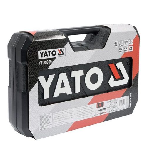YATO YT-39009 Szigetelt szerszámkészlet villanyszerelőknek 68 részes 1/4 Col 1000 V CrV
