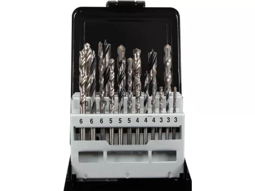 YATO YT-43490 Univerzális fúrókészlet 18 részes (kőzet, fém, fa)