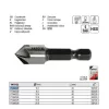 YATO YT-44721 Kúpos süllyesztő fémre 6,3 mm bit befogású HSS