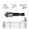 YATO YT-44725 Kúpos süllyesztő fémre 16,5 mm bit befogású HSS