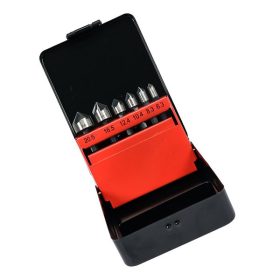   YATO YT-44729 Kúpos süllyesztő készlet fémre 6 részes (6,3-8,3-10,4-12,4-16,5-20,5 mm) bit befogású HSS