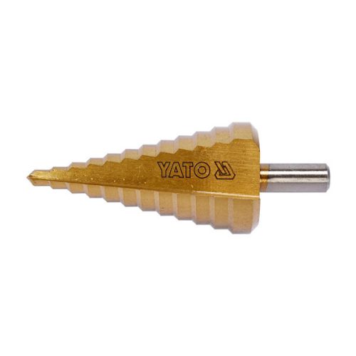 YATO YT-44740 Lépcsős fúró 6-38 mm 12 lépcsős HSS titán-nitrid