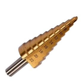   YATO YT-44741 Lépcsős fúró 4-22 mm 10 lépcsős HSS titán-nitrid