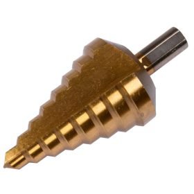   YATO YT-44742 Lépcsős fúró 10-45 mm 8 lépcsős HSS titán-nitrid