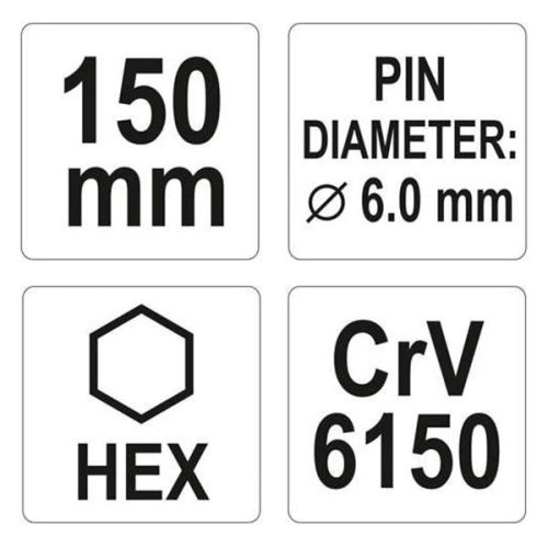 YATO YT-47145 Csapszegkiütő 6 x 150 mm