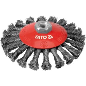 YATO YT-4764 Döntött sodrott körkefe M14 125 mm inox