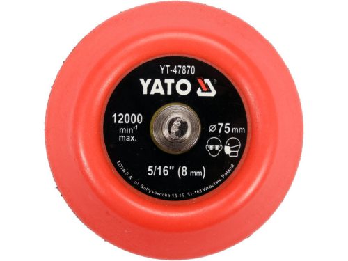 YATO YT-47870 Tépőzáras gumitányér 75 mm 5/16 Col