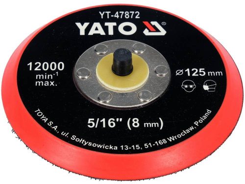 YATO YT-47872 Tépőzáras gumitányér 125 mm 5/16 Col