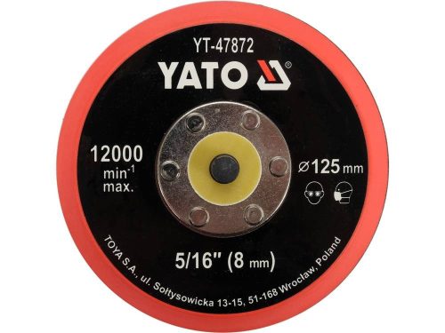 YATO YT-47872 Tépőzáras gumitányér 125 mm 5/16 Col