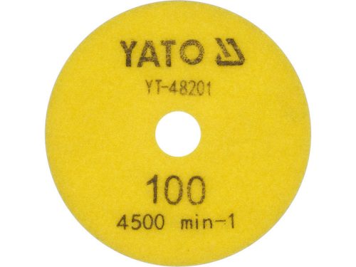 YATO YT-48201 Tépőzáras gyémánt csiszoló és polírozókorong 100 mm / P100 vizes/száraz