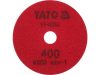 YATO YT-48203 Tépőzáras gyémánt csiszoló és polírozókorong 100 mm / P400 vizes/száraz
