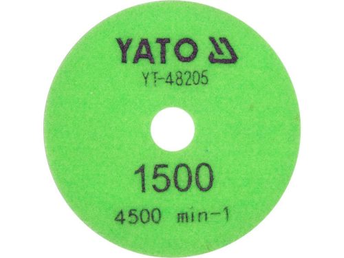 YATO YT-48205 Tépőzáras gyémánt csiszoló és polírozókorong 100 mm / P1500 vizes/száraz