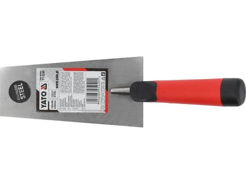 YATO YT-5240 Kőműves kanál 165 mennyezeti inox lágy fogantyús