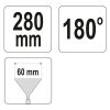 YATO YT-5415 Falcfogó 280 x 60 mm 180°