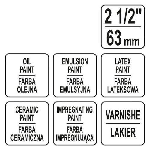 YATO YT-54543 Ecset 2,5 Col / 63 mm kevert sörte