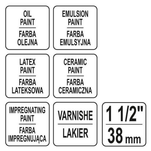 YATO YT-54551 Ecset 1,5 Col / 38 mm szintetikus sörte