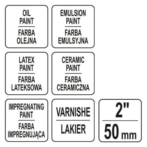 YATO YT-54552 Ecset 2 Col / 50 mm szintetikus sörte