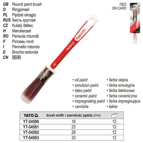 YATO YT-54591 Kerek ecset 23 mm