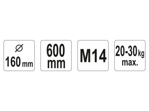 YATO YT-5508 Keverőszár (festék) 160 x 600 mm M14