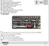 YATO YT-5537 Dugókulcs készlet 24 részes 1/2 Col 10-32 mm CrV (fiókbetét)