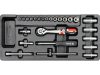 YATO YT-5541 Dugókulcs készlet 25 részes 1/4 Col 3,5-14 mm CrV (fiókbetét)