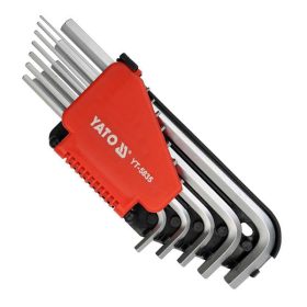   YATO YT-5835 Imbuszkulcs készlet 12 részes 1/16 Col-3/8 Col CrV