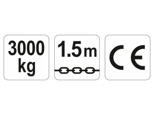 YATO YT-58966 Karos láncos emelő 3000 kg 1,5m