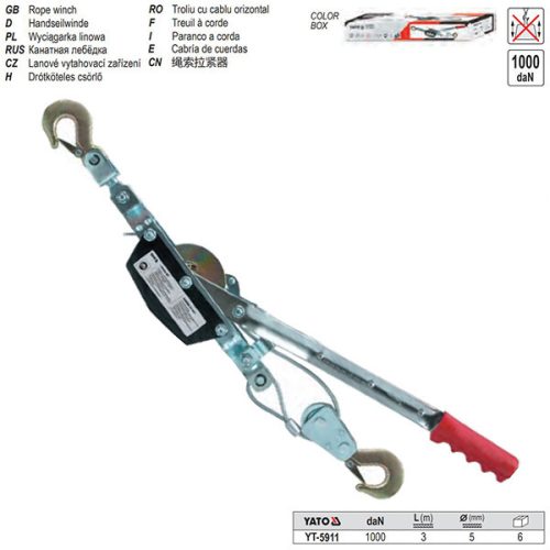 YATO YT-5911 Csörlő kézi 1000 daN