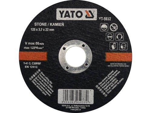 YATO YT-5932 Vágókorong kőre 125 x 1,5 x 22 mm
