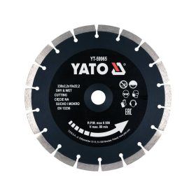   YATO YT-60003 Gyémánt vágókorong 350 x 3,4 x 10,0 x 25,4 mm szegmentált