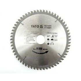   YATO YT-6091 Fűrésztárcsa alumíniumhoz 200 x 30 x 1,5 mm / 60T